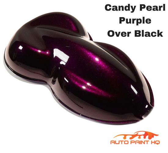 Candy Pearl Purple over Black Base Complete Gallon Kit - 4:1 Mix Super Wet  Show Clear (1 Gallon Clear + 1 Qt Act) / Fast / Fast