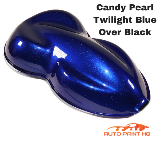 Candy Pearl Twilight Blue Basecoat Quart Complete Kit (Over Black Base)