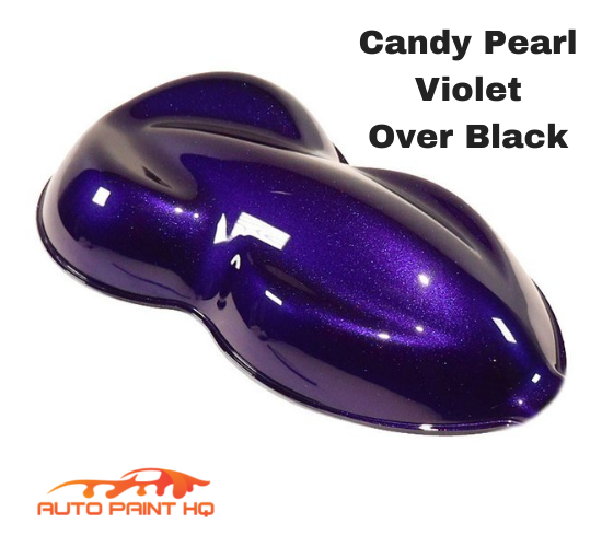 Candy Pearl Violet over Black Base Complete Gallon Kit - 4:1 Mix Super Wet  Show Clear (1 Gallon Clear + 1 Qt Act) / Fast / Fast