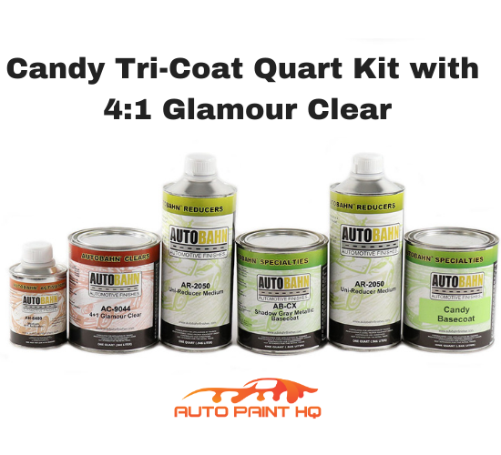 Candy Bright Green Basecoat Quart Kit (Over Metallic Gray Base)