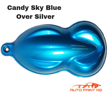 Candy Sky Blue over Silver Base Complete Gallon Kit