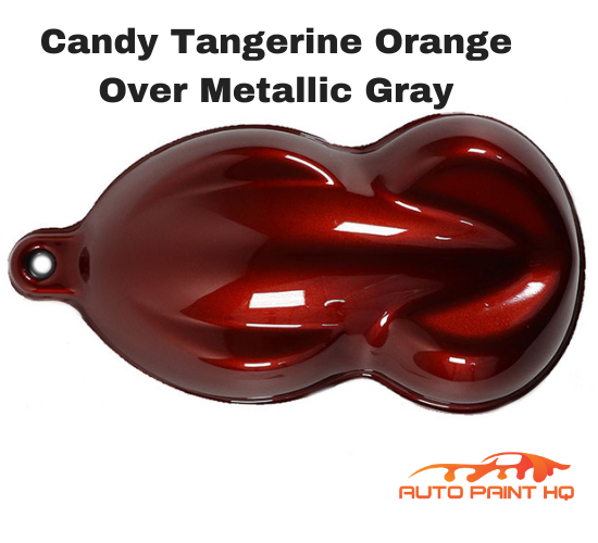 Candy Tangerine Orange Basecoat Quart Kit (Over Metallic Gray Base)