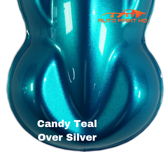 Candy Teal over Silver Base Complete Gallon Kit
