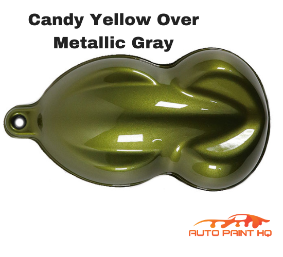 Candy Yellow Basecoat Quart Kit (Over Metallic Gray Base)