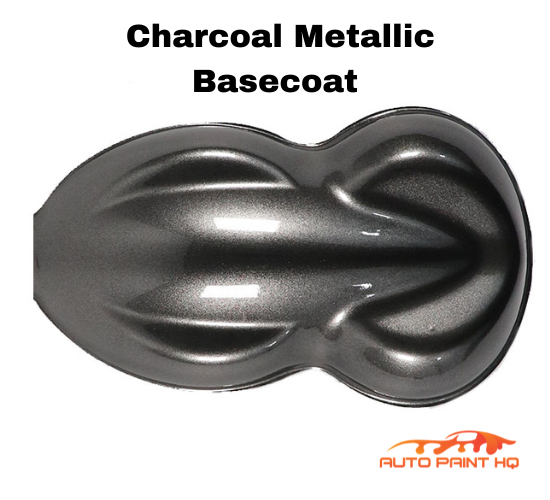 Charcoal Metallic Basecoat + Reducer Quart (Basecoat Only) Auto Paint Kit