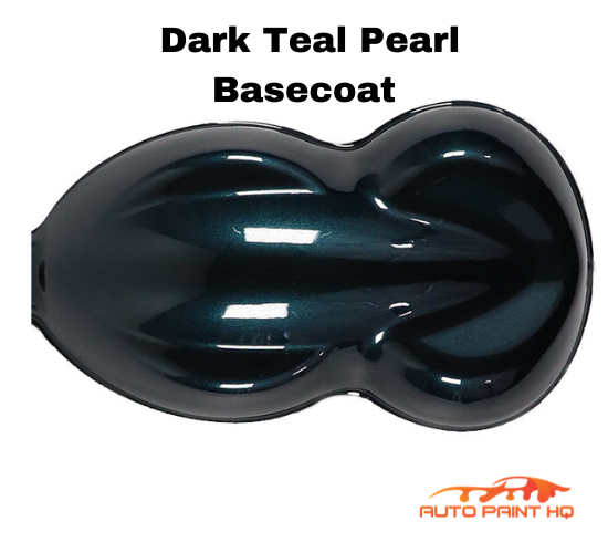 Dark Teal Pearl Basecoat + Reducer Quart (Basecoat Only) Auto Paint Kit