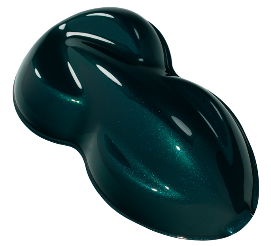 Dark Turquoise Pearl Basecoat + Reducer Quart (Basecoat Only) Auto Paint