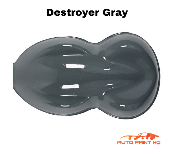 High Gloss Destroyer Gray 2K Acrylic Urethane Single Stage Gallon Auto Auto Paint HQ