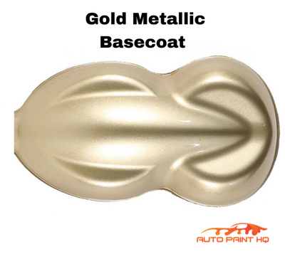 Gold Metallic Basecoat Clearcoat Complete Gallon Kit