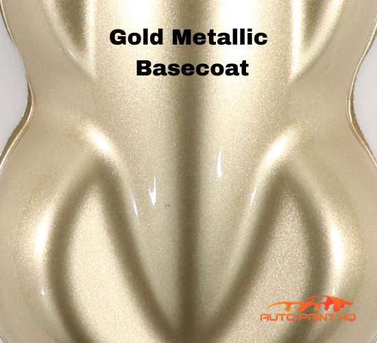 Gold Metallic Basecoat Clearcoat Quart Complete Paint Kit