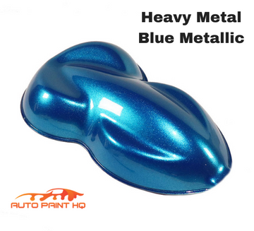 Heavy Metal Blue Metallic Basecoat Clearcoat Quart Complete Paint