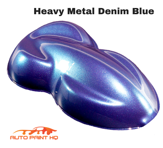 Heavy Metal Denim Blue Metallic Basecoat Quart (Basecoat Only) Kit