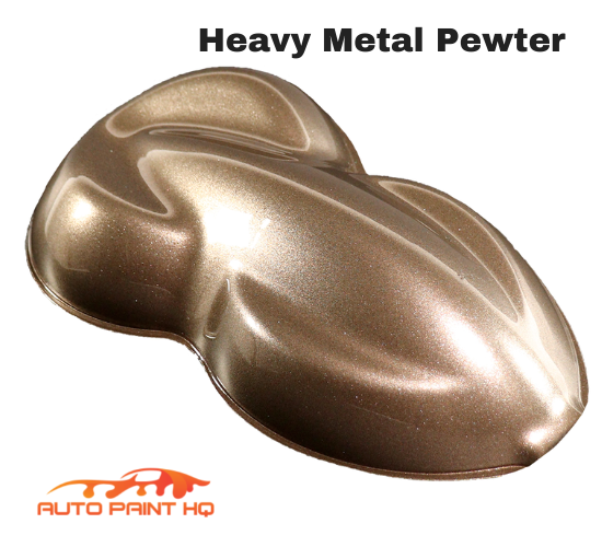 Heavy Metal Pewter Metallic Basecoat Clearcoat Quart Complete Paint Kit