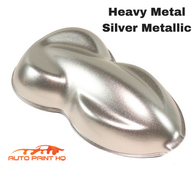 Heavy Metal Silver Metallic Basecoat Clearcoat Complete Gallon Kit