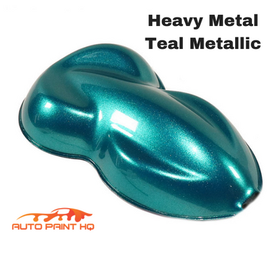 Heavy Metal Teal Metallic Basecoat Clearcoat Quart Complete Paint