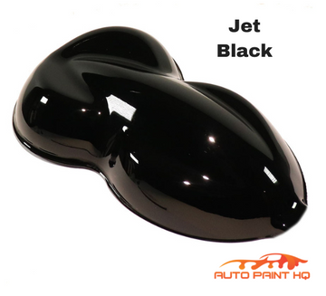 Jet Black Basecoat Clearcoat Quart Complete Paint Kit