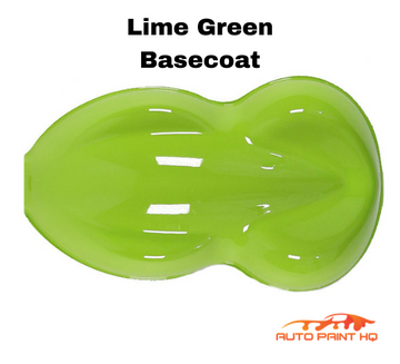 Lime Green Basecoat + Reducer Quart (Basecoat Only) Motorcycle Auto Paint