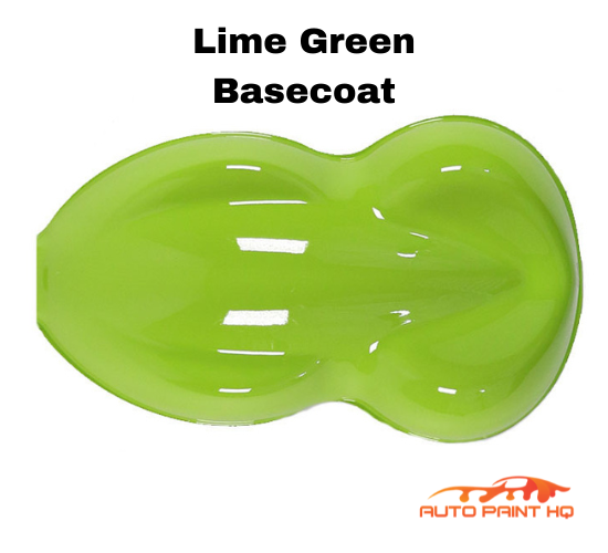 Lime Green Basecoat + Reducer Quart (Basecoat Only) Motorcycle Auto Paint