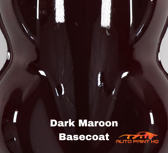 Dark Maroon Basecoat + Reducer Quart (Basecoat Only) Motorcycle Auto Paint