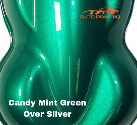 Candy Mint Green over Silver Base Complete Gallon Kit