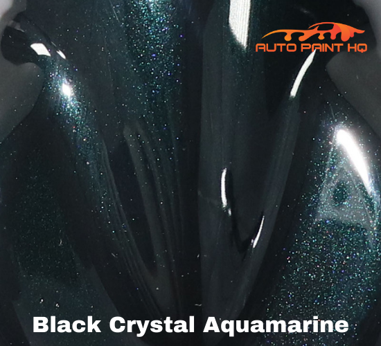Black Crystal Aquamarine Pearl Basecoat Clearcoat Complete Gallon Kit