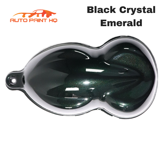 Black Crystal Emerald Basecoat Clearcoat Complete Gallon Kit