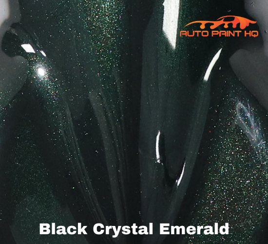 Black Crystal Emerald Pearl Basecoat Clearcoat Complete Gallon Kit