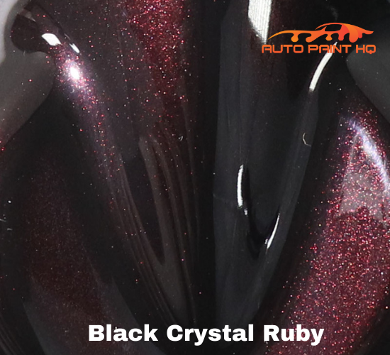 Black Crystal Ruby Pearl Basecoat Clearcoat Complete Gallon Kit