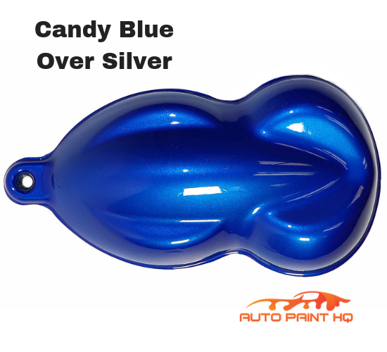 Candy Blue over Silver Base Complete Gallon Kit
