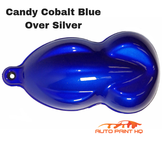 Candy Cobalt Blue over Silver Base Complete Gallon Kit - 4:1 Mix Super Wet  Show Clear / Fast / Fast