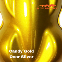 Candy Gold over Silver Base Complete Gallon Kit - 4:1 Mix Super Wet Show  Clear / Fast / Fast