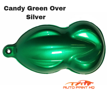 Candy Green over Silver Base Complete Gallon Kit