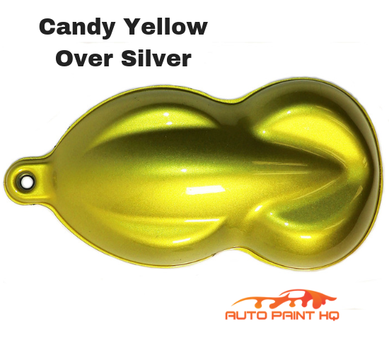 Candy Yellow Basecoat Quart Complete Kit (Over Silver Base)