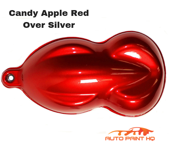 Candy Apple Red over Silver Base Complete Gallon Kit