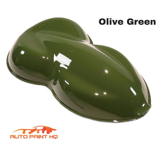 Olive Green Basecoat + Reducer Quart (Basecoat Only) Motorcycle Auto Paint