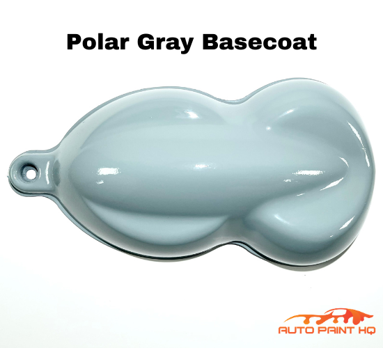 Polar Gray Basecoat With Reducer Gallon (Basecoat Only) Car Auto Paint Kit