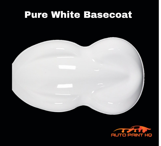 Pure White Basecoat + Reducer Quart (Basecoat Only) Auto Paint