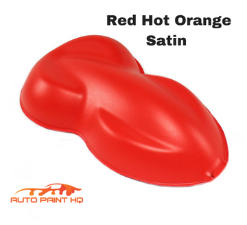 Satin Hot Rod Red Hot Orange Gallon 2K Urethane Single Stage Car Auto Paint Kit