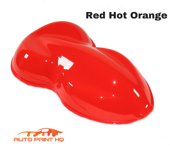 Red Hot Orange Basecoat + Reducer Quart (Basecoat Only) Motorcycle Auto Paint