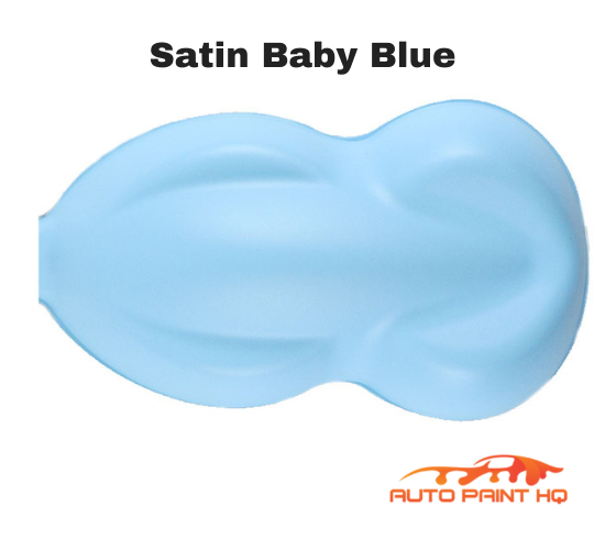 Satin Hot Rod Baby Blue Gallon 2K Urethane Single Stage Car Auto Paint Kit