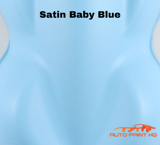 Satin Hot Rod Baby Blue Gallon 2K Urethane Single Stage Car Auto Paint Kit