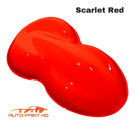 High Gloss Scarlet Red 2K Acrylic Urethane Single Stage Gallon Paint Kit