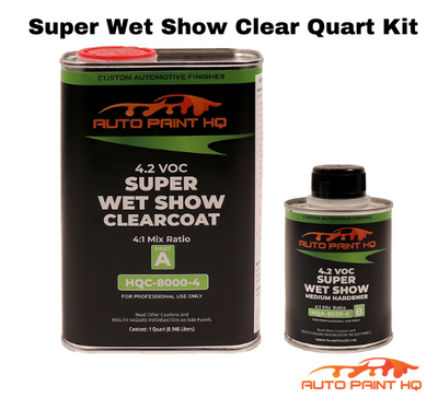 Super Wet Show Clear Coat Quart + Act 4:1 Mix Ratio Clearcoat Kit - Auto Paint HQ