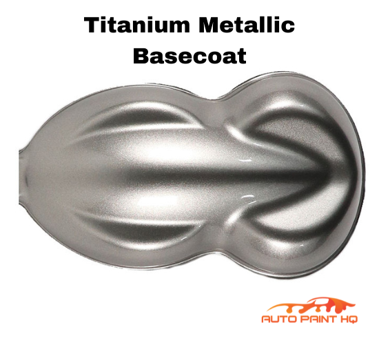 Titanium Metallic Basecoat With Reducer Gallon (Basecoat Only) Paint Kit - Auto Paint HQ