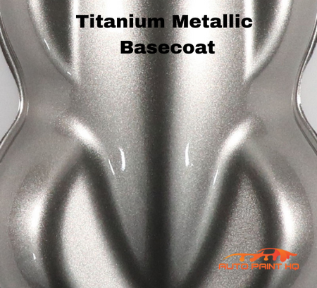 Titanium Metallic Basecoat + Reducer Quart (Basecoat Only) Auto Paint Kit - Auto Paint HQ